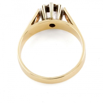 9ct gold Diamond solitaire Ring size L